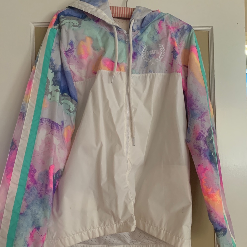 Oversized athletic jacket